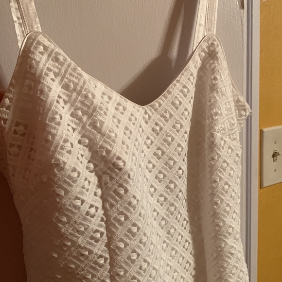 NWOT WHBM white eyelet lace sheath wedding or derby dress,white satin lining s4 - Picture 4 of 12